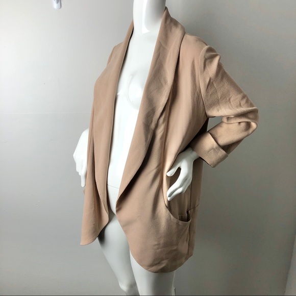 Wilfred Chevalier Blazer 6 Crepe EUC Tan Beige - Picture 1 of 9